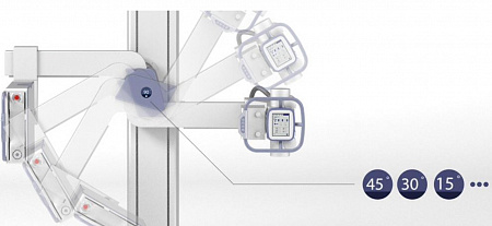 GE Brivo XR575  Аппарат цифровой рентгенографический с плоскопанельным детектором, напольной колонной и U-дугой